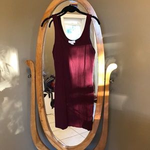 Maroon Forever 21 Bodycon Dress